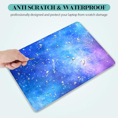 Laptop Skin Sticker Decal, 12" 13" 13.3" 14" 15" 15.4" 15.6 inch Personalized Universal Vinyl Notebook Skin Sticker Cover Art Protector Decal with Free 2 Wrist Pads, Nebula Galaxy - color: Nebula Galaxy