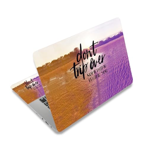 12.1 13 13.3 14 15.4 15.6 Inches Laptop Skin Sticker Decal Universal Vinyl Netbook Sticker Reusable Notebook PC Art Decal Protector Cover, Waterproof & Scratch-Resistant (Don't Trip Over) - color: don't trip over