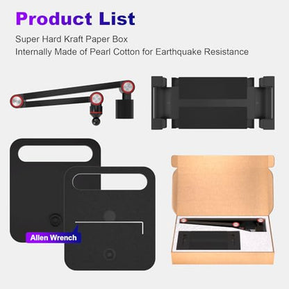 Portable Monitor Stand Holder for 6-18.5 Inch,Universal Desktop Version Expandable Display Base Adjustable Portable Monitor Desktop Clamp,Long Stand,Tablet Stand ,Compatible with Larger Sizes