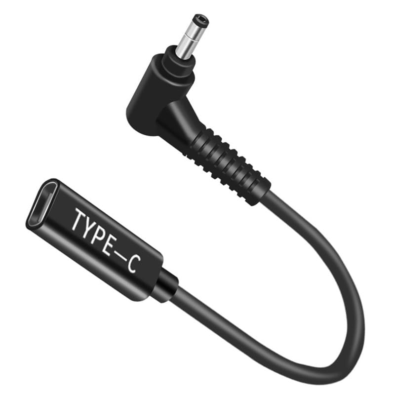 4.0x1.7mm Male Adaptor to USB C Female Cable, Male to DC Female 12V 19V 20V Adapter, DC 4.0x1.7mm to USB C Adapter Made for Lenovo Ideapad Yoga Laptop Series - style: 4.0x1.7mm