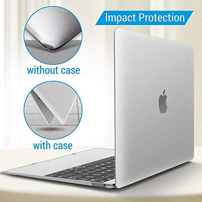 IBENZER MacBook 12 Inch Case, Hard Shell Case Cover for Mac 12’’ with Retina Display Model A1534 2020 2019 2018 2017 2016 2015, Frost Clear, MM12CL-A - color: Frost Clear