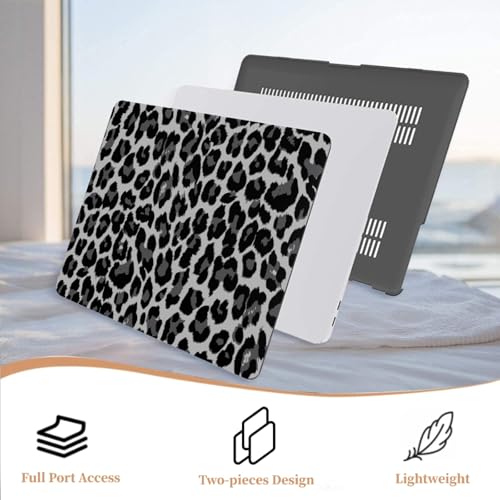 Compatible with MacBook Pro 14 inch Pro/Max Case 2025-2021 M5/M4/M3/M2/M1 Models A3434 A3185 A3401 A3112 A2918 A2992 A2779 A2442, Plastic Laptop Shell & Keyboard Cover, Black Leopard Print - color: Black Leopard Print, size: Pro 14.2" (2026-2021)M5/M4/M3/