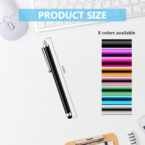 HESSION 5 Pack Stylus Pen for All capacitive Touch Screens Suitable for iPhone Ipad Samsung Galaxy Tablets (Yellow) - color: Yellow