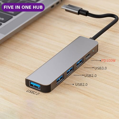 USB Hub Multi USB Splitter 5Gbps USB 3.0 Port Extender Hub with 4 Ports, USB Extension Cable Super Speed HUB Splitter Expansion for Mouse Flash Drive Keyboard Mobile Hard Disk Drive Gifts