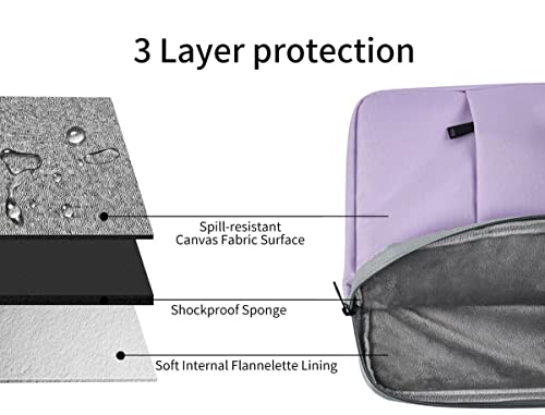 15.6 16 inch Laptop Case Sleeve for HP 15.6 Laptop, HP Omnibook 16, Lenovo Yoga 7i 16/Ideapad Pro 16/Legion Pro 16, Dell Inspiron Plus 16, Samsung Galaxy Book 16 Computer Bag(Purple) - color: Purple, size: 15.6 inch