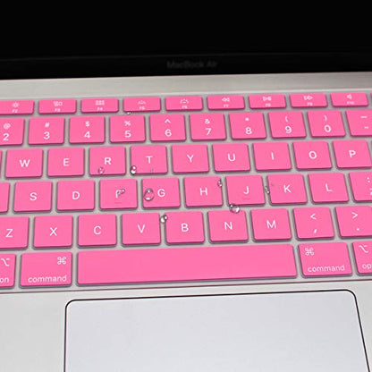 Se7enline for MacBook Pro 13/16 inch Keyboard Cover 2019-2026,Cheese | Silicone Waterproof Dustproof Durable Washable Laptop Accessories US Layout 2023 2022 2021 2020 2019 2018,Pink - color: Pink