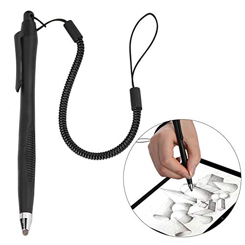 2 Pcs Portable Spring Rope Stylus Pen, Anti-Scratch with Stylus Tip Touch Pen for Touchscreen, high Sensitivity & Precision Capacitive, Stylus Pen for Drawing, Sketching and Note-Taking