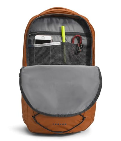 The North Face Jester Everyday Laptop Backpack, Leather Brwn/Blk-NPF, OSFA | Commuter Daypack, Water Repellent, Laptop Sleeve - color: Leather Brown/Tnf Black-npf