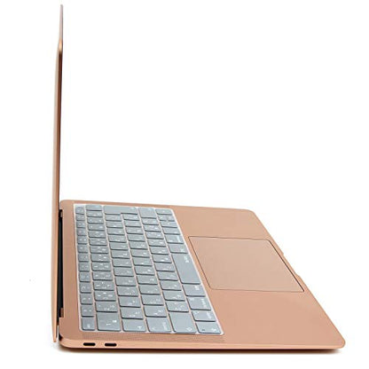 BEFiNE BF16055 MacBook Air 13-inch Keyboard Cover, Touch ID Compatible, Silver, Keyskin, Japanese Layout, Japanese - color: Silver