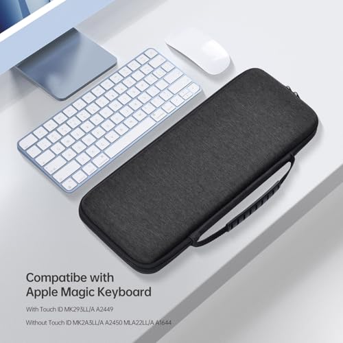 Magic Keyboard Sleeve Case Cover, Hard Storage Case Bag Compatible with Apple iMac 24 inch M4 M3 Magic Keyboard w/Out Touch ID A2449 A2450 A1644 & Magic Mouse Combo
