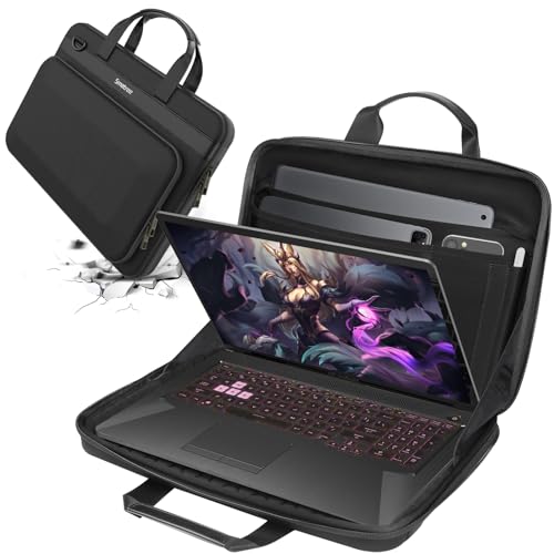 Smatree Heavy Duty Hard Case for 18 inch ASUS ROG Strix Scar 18 2025/2024 | for 18 inch ASUS ROG Strix SCAR 18 2023 Gaming,ROG Strix G18 2025/2024/2023 Gaming Laptop Waterproof Handbag (A800XL) - color: Black-18 Inch, size: For 18 inch ASUS Gaming Laptop