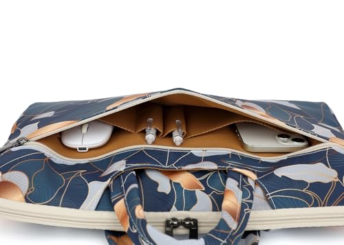 DACHEE Laptop Shoulder Bag for 15 Inch/15.6 Inch Macbook Pro - color: Leaves(07)
