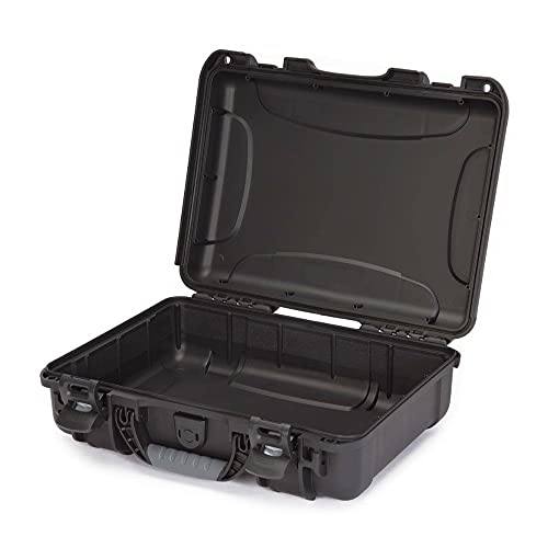 NANUK 910 Hard Case with Customizable Cubed Foam, IP67 Waterproof, Dustproof and Impact Resistant, 14.3” x 11.1” x 4.7”, Rugged Construction for Ultimate Protection, Made in Canada – Black - color: Black, style: Cubed Foam