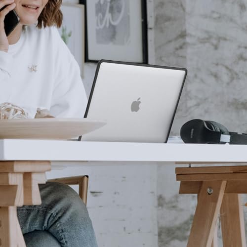 BlueSwan Anti-Cracking Case for MacBook Pro 13 inch M2 M1 2022-2016 | Anti-Scratch Protective Hard Case, Soft TPU Bumper, Drop Protection, Sturdy and Durable, Business & Travel, Frosted Clear - color: Frosted Clear, size: Pro 13-inch (2022-2016)