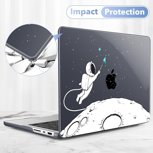 May Chen for 2026 MacBook Pro 14-inch M5 M4 M3 M2 M1 Pro/Max Chip, Release 2026 2025-2021, Model A3427 A3426 A3434 A3112 A3401 A3185, Plastic Hard Shell with Keyboard Cover, Cute Astronaut - color: Cute astronaut