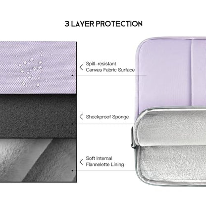 Laptop Sleeve Case for MacBook Air 13 inch M2 M3 M4 A3240 A3113 2025-2023, Compatible with MacBook Pro 14 inch M5 M4 M3 M2 M1 Pro Max A3112 A3185 A3401 A2779 A2442 A2918 Water Resistant Bag-Purple - color: Purple, size: 13.6 inch