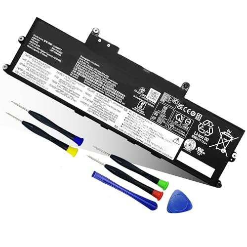 57Wh L22M3P77 L22C3P76 Battery for Lenovo ThinkPad X1 Carbon 12th Gen (2024) (Type 21KC/21KD) & ThinkPad X1 2-in-1 Gen 9 (Type 21KE/21KF) Series- Parts L22B3P73 L22D3P77 SB11H56284 5B11H56383-11.7V - size: 11.16*3.73*0.19 IN L22M3P77