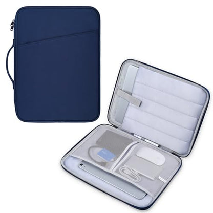 13 inch Laptop Case Sleeve Compatible with 2026-2022 MacBook Air 13-Inch M5 A3449 / M4 A3240 / M3 A3113 / M2 A2681, Apple New MacBook Air 13.6 Shockproof Protective Bag - Blue - color: Blue, size: 13.6 Inch