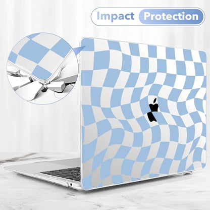 May Chen Compatible with MacBook Air 13 inch Case 2022 2021, 2020-2018 Release Model: M1 A2337 A2179 A1932, Plastic Hard Shell Case Cover for Mabook Air 13 inch with Retina Dispaly, Abstract & Grid - color: Abstract & grid