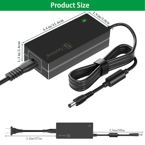 19V 3.42A DC Power Supply Adapter, 19 Volt Laptop Charger AC 100-240V 50-60hz, Compatible for 19Vdc Gateway Toshiba Acer Lenovo Asus Samsung Laptop JBL Speaker LG LCD Monitor.