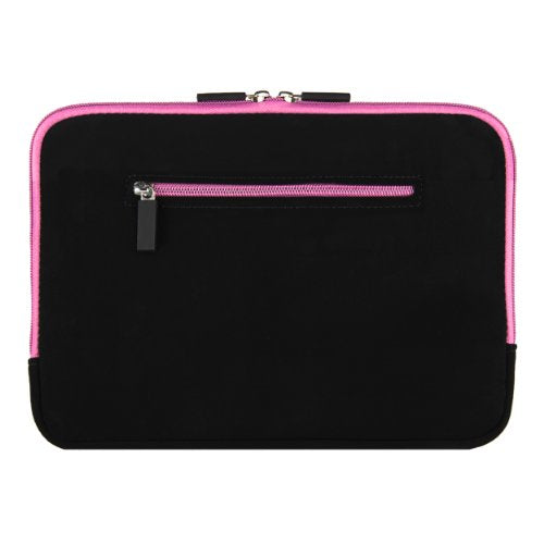 13 Inch Laptop Sleeve Neoprene Padded Case for Work and Commute - Pink - color: Pink