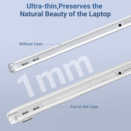 MOSISO Compatible with MacBook Neo Case 13 inch 2026 A3404 A18 Pro Chip | Ultra-Thin Surpass Natural Beauty Seamlessly Closes Protective Hard Shell Case Cover, Crystal Clear - color: Crystal Clear