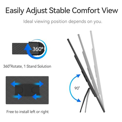 16" Portable Monitor for Laptop - 1200P FHD Laptop Screen Extender HDMI USB C HDR Travel Dual External Display with Stand Gaming Monitor for Windows MAC Computer Switch Phone Xbox PS4/5 - size: 16"