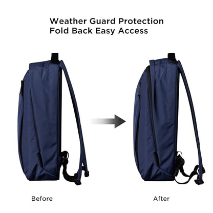 ALPAKA Metro Backpack 12L Compact Laptop Backpack Blue | Laptop Sleeve Fits 14-inch Laptop, Internal Water Bottle pocket for Men and Women, Weatherproof Fabric Axoflux 300D - color: Blue-axoflux 300d