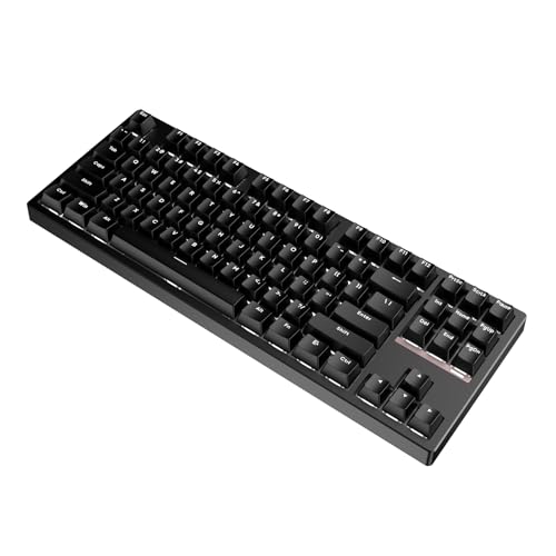 IROK FE87 V2 Wired TKL Layout Mechanical Keyboard, Support SODC, Gasket Structure, Hot Swappable, Gaming Keyboard (Black/Twilight Smoke Switch) - color: black, size: Twilight Smoke Switch