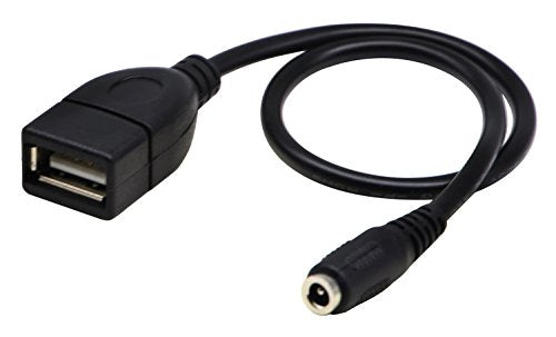 USB 2.0 AFemale to DC 3.5x1.35mm Female Adapter Cable 5 Volt DC Barrel Power Jack Charging Cable for Tablet, Electronic Dog, Access Control Attendance (28CM/11inch F/F, DC 3.5x1.35mm-2packs) - color: 28CM F/F, DC 3.5x1.35mm-