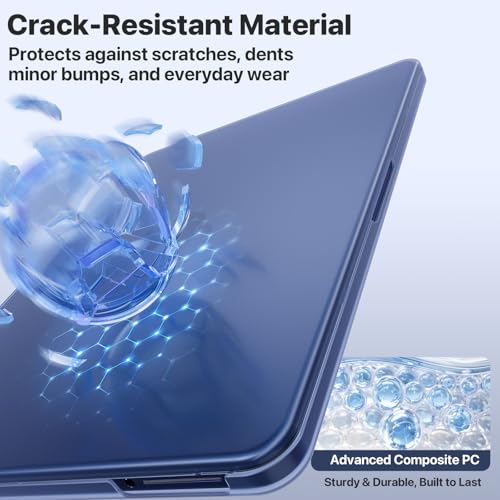 Soonjet for MacBook Neo Case 13 inch 2026 A3404 Clear Mac Laptop Cover | 100% Color Match, Indigo Blue Matte, Protective Hard Shell, Ultra Thin & Light, Anti Crack Fingerprint Scratch, Durable - color: Indigo Clear