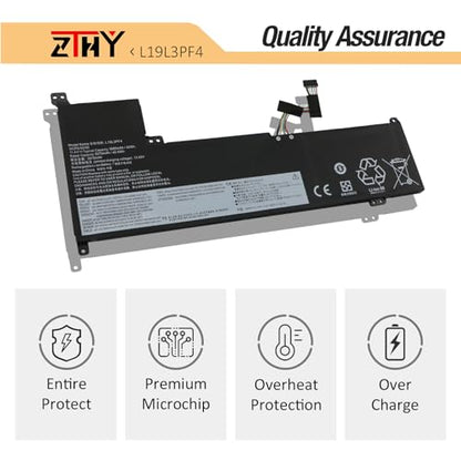 L19C3PF6 L19L3PF4 Battery Replacement for Lenovo IdeaPad 3-17ADA05 V17-IIL | IdeaPad 3-17ARE05 3-17IIL05 3-17IML05 Laptop 82GX 81WF L19L4PF2 L19D4PF2 Battery 5B10W89838 SB10W89845 11.4V 42Wh 3575mAh - size: 10.19*4.68*0.23 inch L19L3PF4