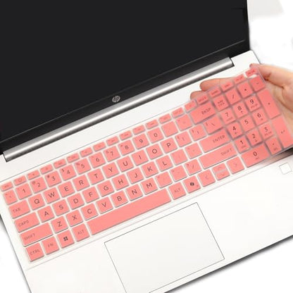 Keyboard Cover for HP 15.6" Laptop 15-fc 15-fd 15t-fd000/fd100 15-fd0023dx 15-fd0005dx 15-fd0127dx 15-fd0182wm 15-fd0123dx 15-fd1055cl 15-fd0107dx fd0131wm fd0095wm fd0132wm fd0081wm fd0055tg fd1447nr - color: Pink