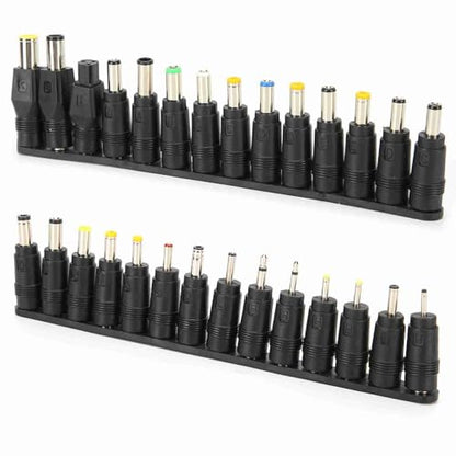 28Pcs DC Power Adapter Tips 5.5x2.1mm - Universal Charging Conversion Head Replacement Power Connector for Laptop