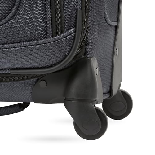 SwissGear Sion Softside Expandable Luggage, Dark Grey, 2-Piece Set (21/29), Sion Softside Expandable Luggage - color: Dark Grey, size: 2-Piece Set (21/29)