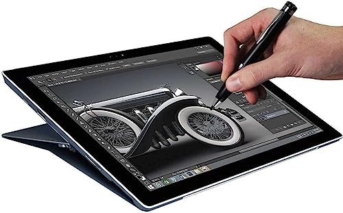 Black Fine Point Digital Active Stylus Pen - Compatible with HP EliteBook x360 1040 G8 2-in-1 Touchscreen Laptop