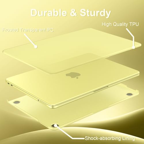 AKIT Compatible with MacBook Neo Case 13 inch 2026 Release, [Ultra-Thin] [100% Match Official Color] Case+Screen Protector+Keyboard Cover for New MacBook Neo 13 inch, Citrus Clear - color: Citrus Clear