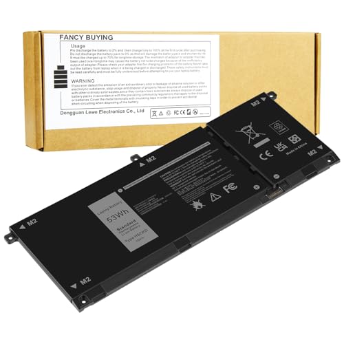 53Wh JK6Y6 H5CKD Battery for Dell Vostro 5300 5301 5401 5501 5502 5402 Latitude 3410 3510 Inspiron 5300 5401 5408 5409 5501 5502 5508 5509 5400 5406 5509 7405 7300 7306 7500 7506, 7T8CD TXD03 0H5CKD - size: 9.37*3.58*0.24inch H5CKD