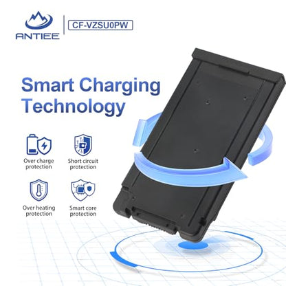 CF-VZSU0PW CF-VZSU0PR Laptop Battery for Panasonic TOUGHBOOK CF54 CF-54 Mk1 | 54 Gloved Multi Touch, 54 Prime CF-VZSUOPW CF-VZSU0GW CF-VZSU0KR 46Wh 4200mAh - size: 5.5*2.8*0.7inch CF-54