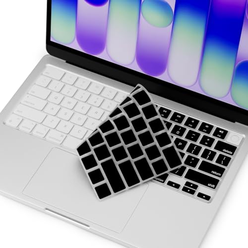 ProElife Keyboard Cover Skin for 2026 New MacBook Neo 13 inch with Apple A18Pro Chip/A3404, Premium Ultra Thin Keyboard Protector for MacBook Neo 13'' A18 Pro Accessory, US ANSI Layout (Black) - color: Black