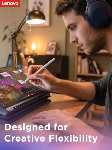 Lenovo Yoga Pen 2 with Magnetic Pen Case, AES 3.0 Stylus with 8192 Pressure Levels, USB C Rechargeable, Tilt Detection, Multi Protocol Support for Lenovo Yoga 2 in 1 PCs, Seashell - color: Seashell