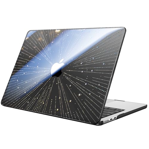 Fintie Case for MacBook Air 13 inch A3449/A3240/A3113/A2681 2022-2026 | M2/M3/M4/M5, Snap On Hard Shell, Full Port Access, Easy On/Off, Lightweight, Meteor-Black - color: Garden-Clear