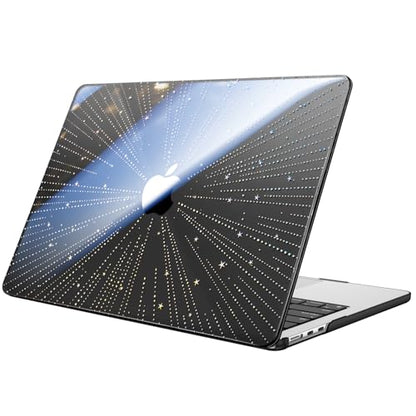 Fintie Case for MacBook Air 13 inch A3449/A3240/A3113/A2681 2022-2026 | M2/M3/M4/M5, Snap On Hard Shell, Full Port Access, Easy On/Off, Lightweight, Meteor-Black - color: Garden-Clear