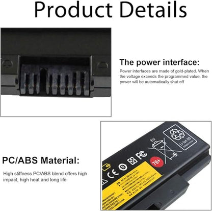 45N1762 76+ Laptop Battery Compatible with Lenovo ThinkPad (Edge) E550 E550c E555 E560 E565 Series 3INR19/65-2 45N1758 45N1759 45N1760 45N1763 4X50G59217(10.8V 5200MAH)