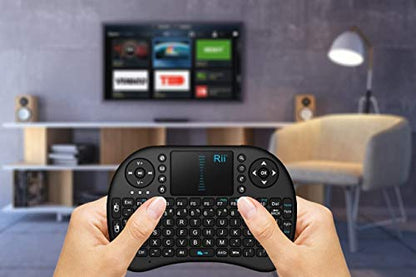 Rii? 2.4GHz Mini Wireless Touchpad Keyboard With Mouse For PC/PAD/360XBox/PS3/Google Android TV Box/HTPC/IPTV,(Control Distance up to 15M)