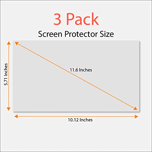 Anti-Glare and Anti Finger Print Screen Protector (3 Pack) for 11.6 Inches Laptop - color: 11.6" Screen Protector