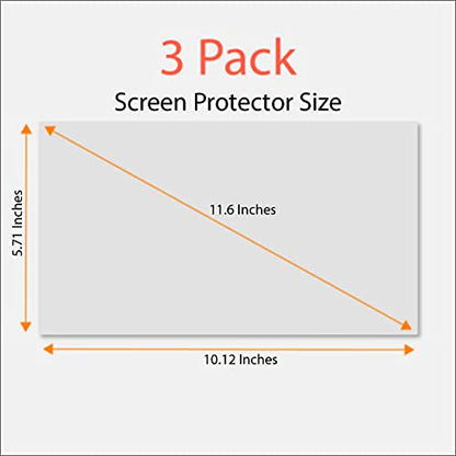 Anti-Glare and Anti Finger Print Screen Protector (3 Pack) for 11.6 Inches Laptop - color: 11.6" Screen Protector