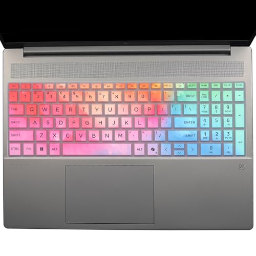 Keyboard Cover for HP 15.6" Laptop 15-fc 15-fd/HP OmniBook 5 AI 16" 16-ag 16-af 16-ba 16-bc 16z-ag100 16z-bc100 Series Laptop 16-af1037nr 16-bc1047nr-Colorful - color: Colorful