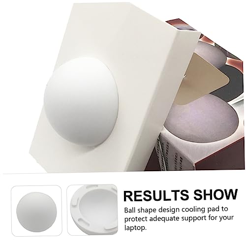 SOLUSTRE 4pcs Laptop Cooling Bottom White Stand Laptop Stands feet Replacement Rubber feet Adhesive Rubber White Notebook Stand Cooling pad - color: White