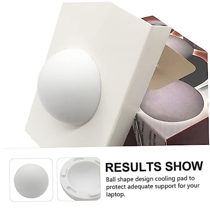 SOLUSTRE 4pcs Laptop Cooling Bottom White Stand Laptop Stands feet Replacement Rubber feet Adhesive Rubber White Notebook Stand Cooling pad - color: White